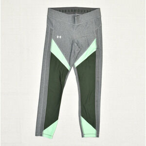 Under Armour Women Skinny Legging Polyester Gray Size M Compression Heatgear